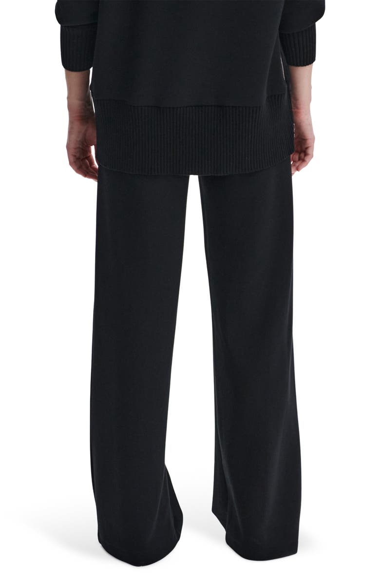 Varley Pleated Wide Leg Pants, Alternate, color, Black
