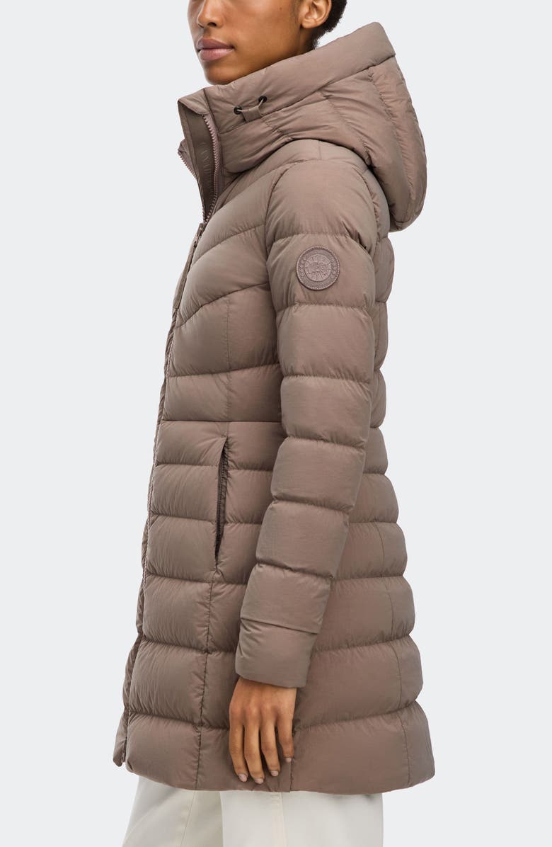 Canada Goose Clair Black Label 750 Fill Power Down Puffer Coat, Alternate, color, Taupe Grey