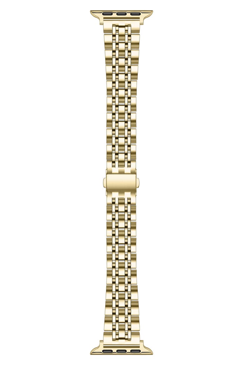 Rainey Stainless Steel Apple Watch® Watchband, Main, color, SILVER