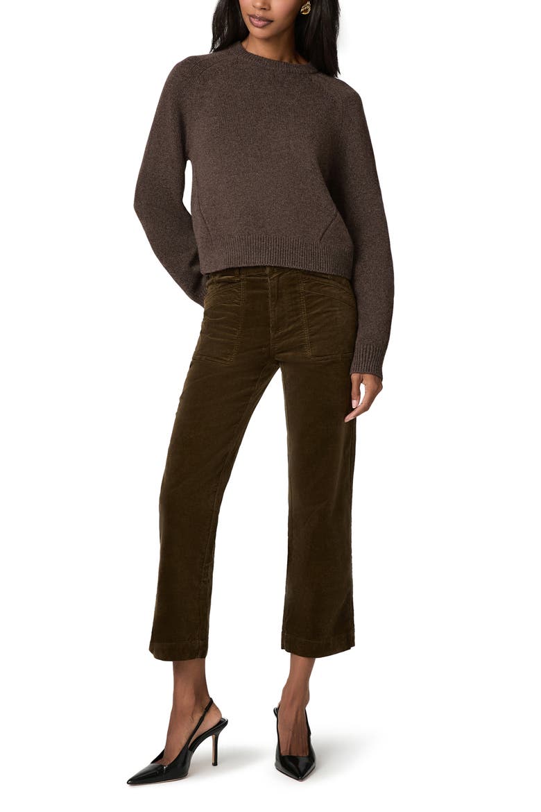Quincy High Waist Ankle Casual Pants, Alternate, color, FERN