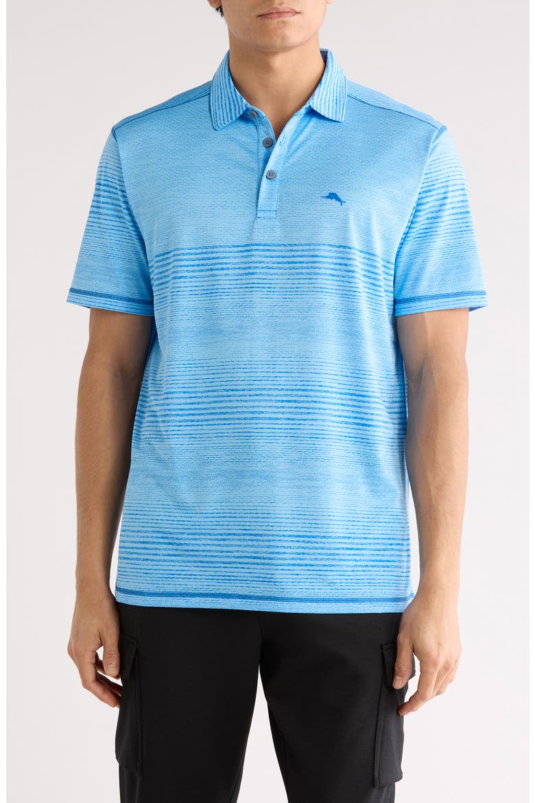 Sea Island Stripe IslandZone® Performance Polo, Main, color, VICTORIA BLUE