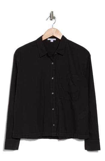 JAMES PERSE JAMES PERSE LIGHT COTTON BUTTON-UP SHIRT