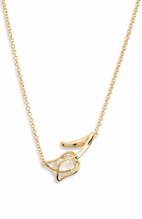 Spring Tulip Pendant Necklace