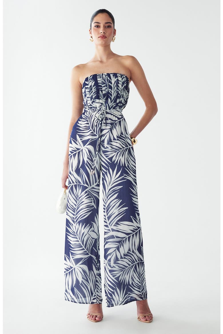 Alias Jumpsuit, Alternate, color, Navy Palms