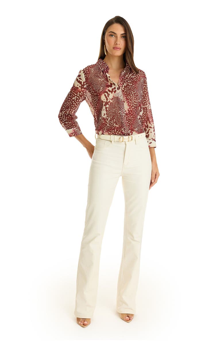 The Noli Shop Sara Chiffon Blouse, Alternate, color, Crush