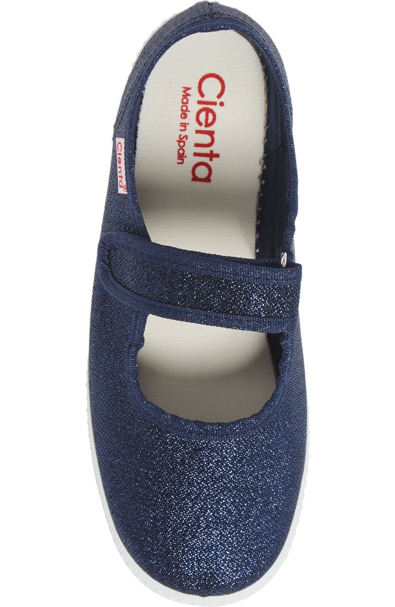 Cienta Glitter Canvas Mary Jane, Alternate, color,