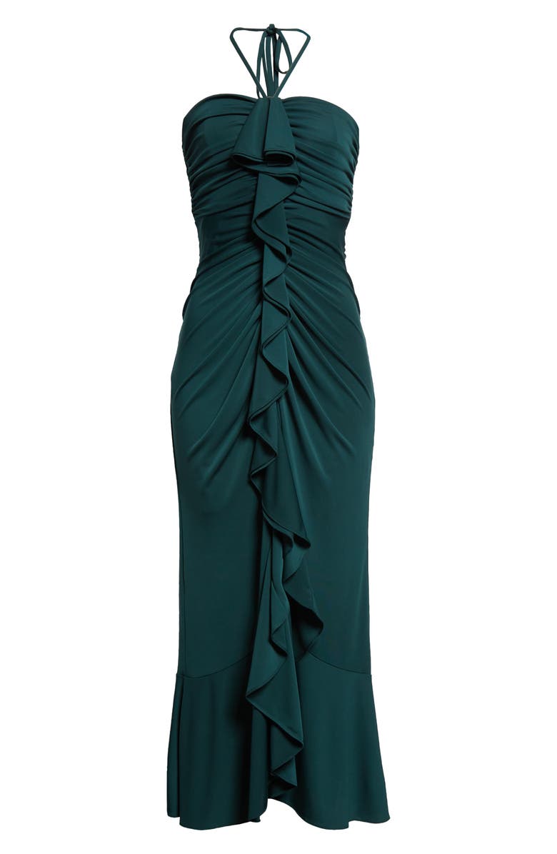 Cinq à Sept Ellis Center Ruffle Halter Dress, Alternate, color,