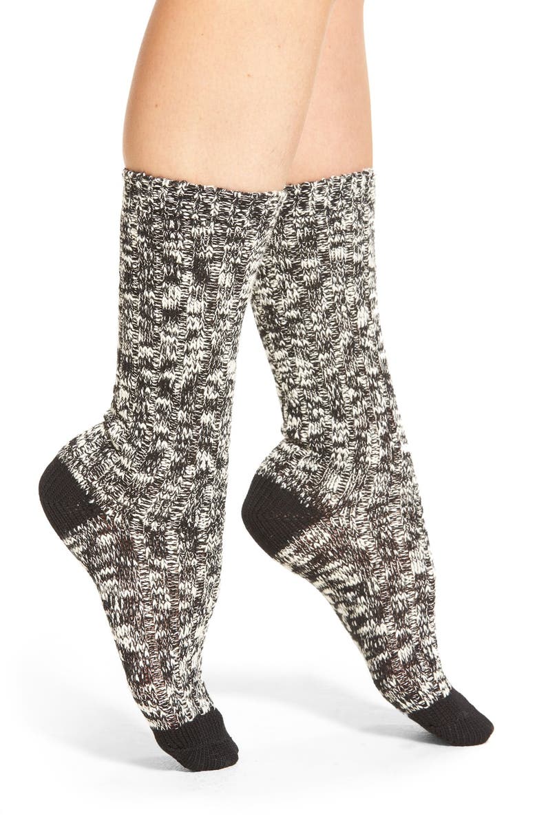 Nordstrom Treasure&Bond Slub Knit Crew Socks, Main, color, 
