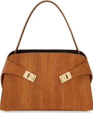 FERRAGAMO Small Hug Eelskin Leather Shoulder Bag