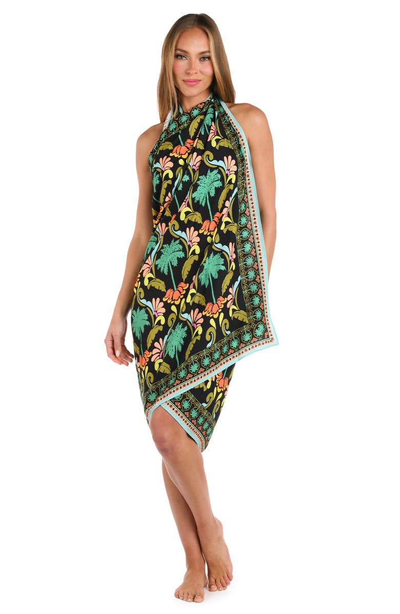 Sunshine 79 Mirage Cover-Up Pareo, Alternate, color, Black Multi