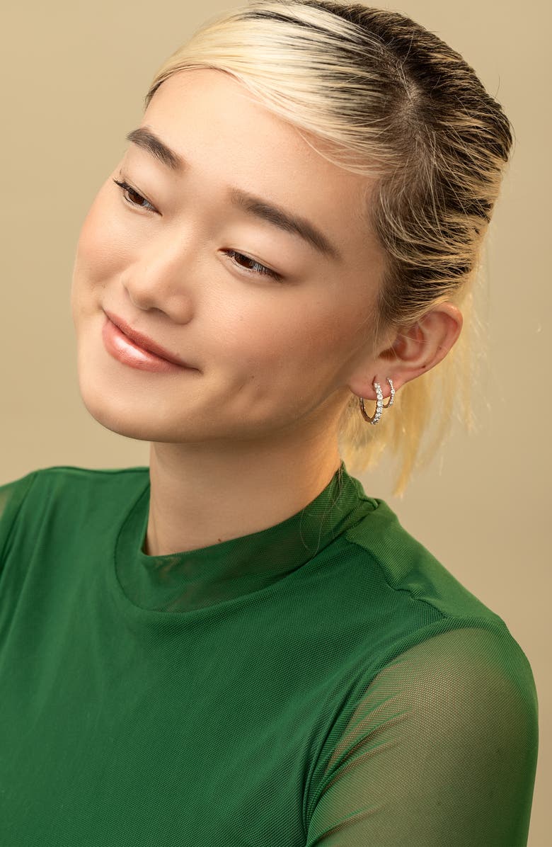 Bony Levy Liora Diamond Hoop Earrings, Alternate, color, 