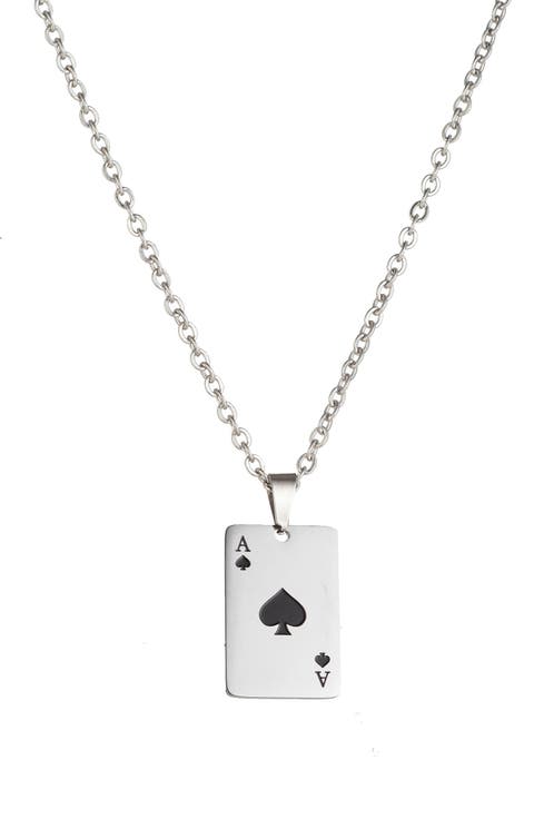 Ace of Spades Pendant Necklace