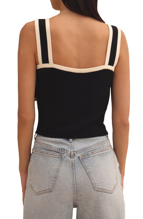 Avec Les Filles Bow Tipped Camisole