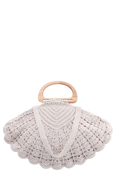 Unity Crochet Shell Clutch