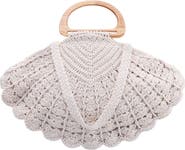Nina Unity Crochet Shell Clutch