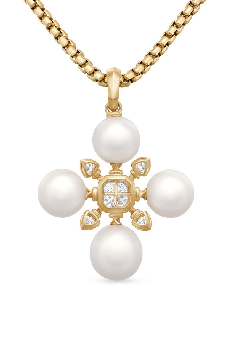 Renaissance Cultured Pearl Pendant Charm, Alternate, color, 18K YELLOW GOLD