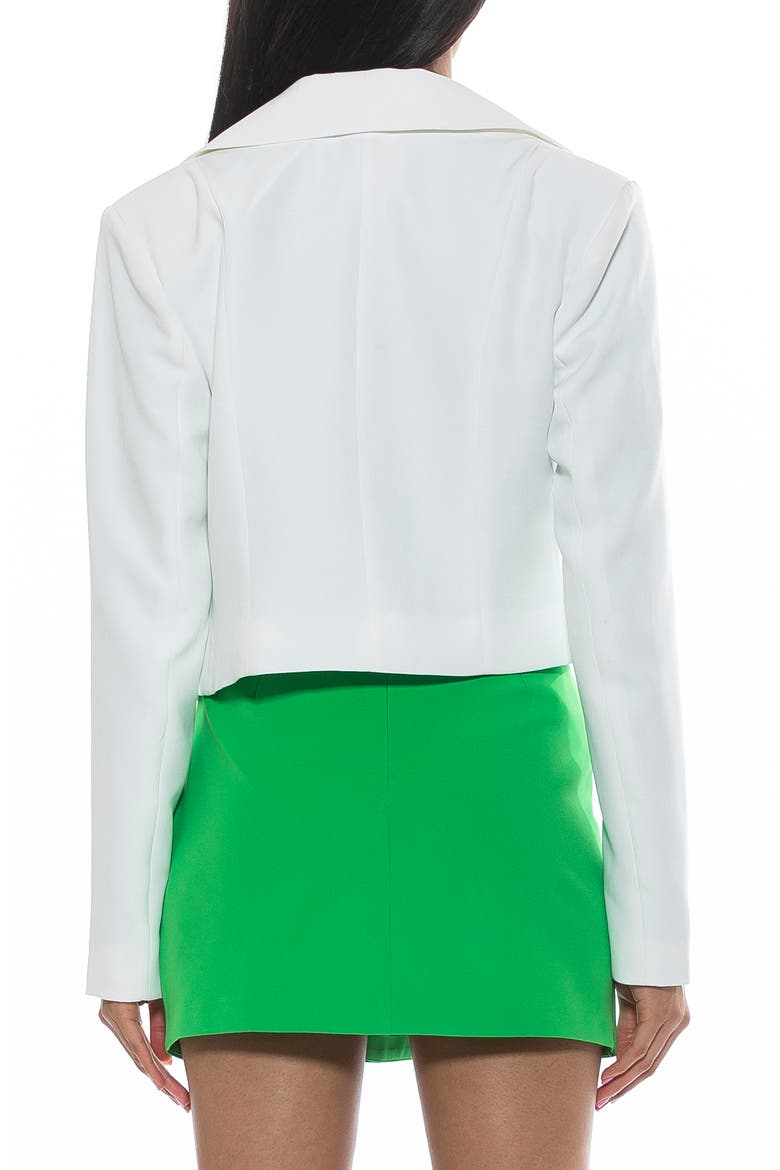 Jesse Cropped Blazer, Alternate, color, IVORY