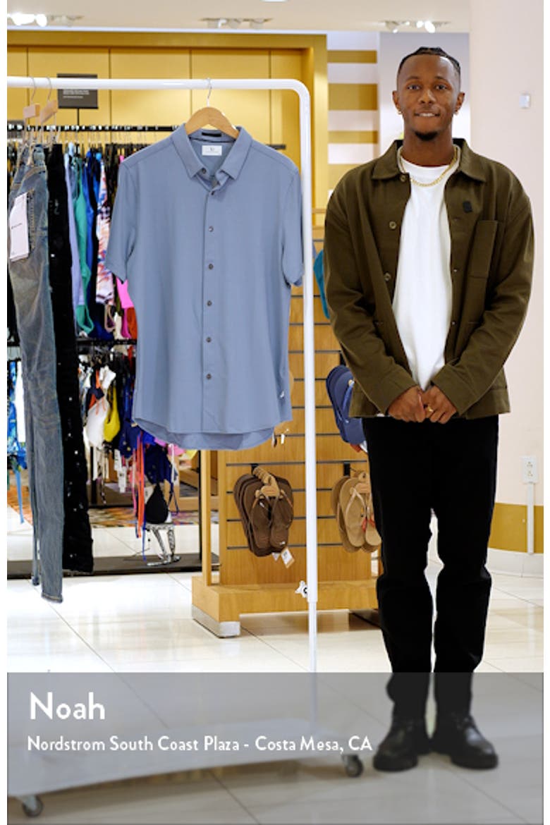 Owen Solid Short Sleeve Performance Button-Up Shirt video