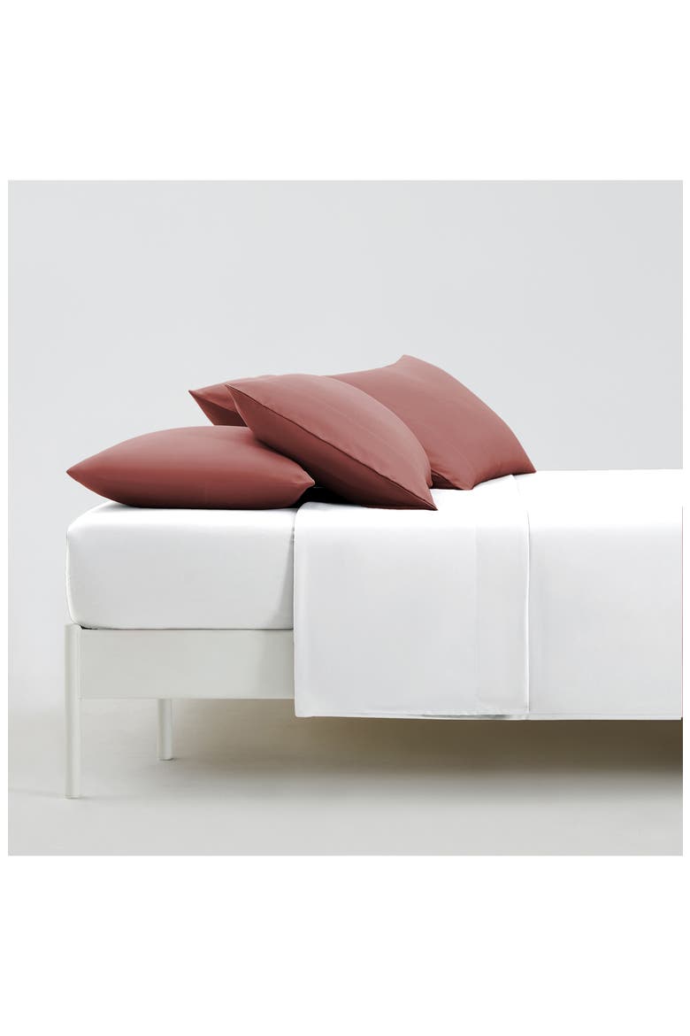 4 Piece Pillow Case Set, Alternate, color, MARSALA