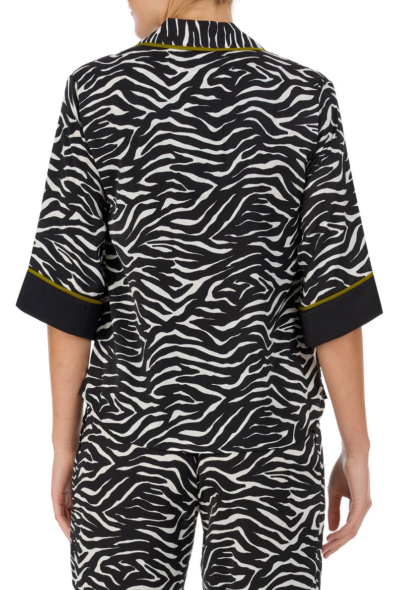 Pajama Top (Nordstrom Exclusive), Alternate, color, BLACK NOVEL