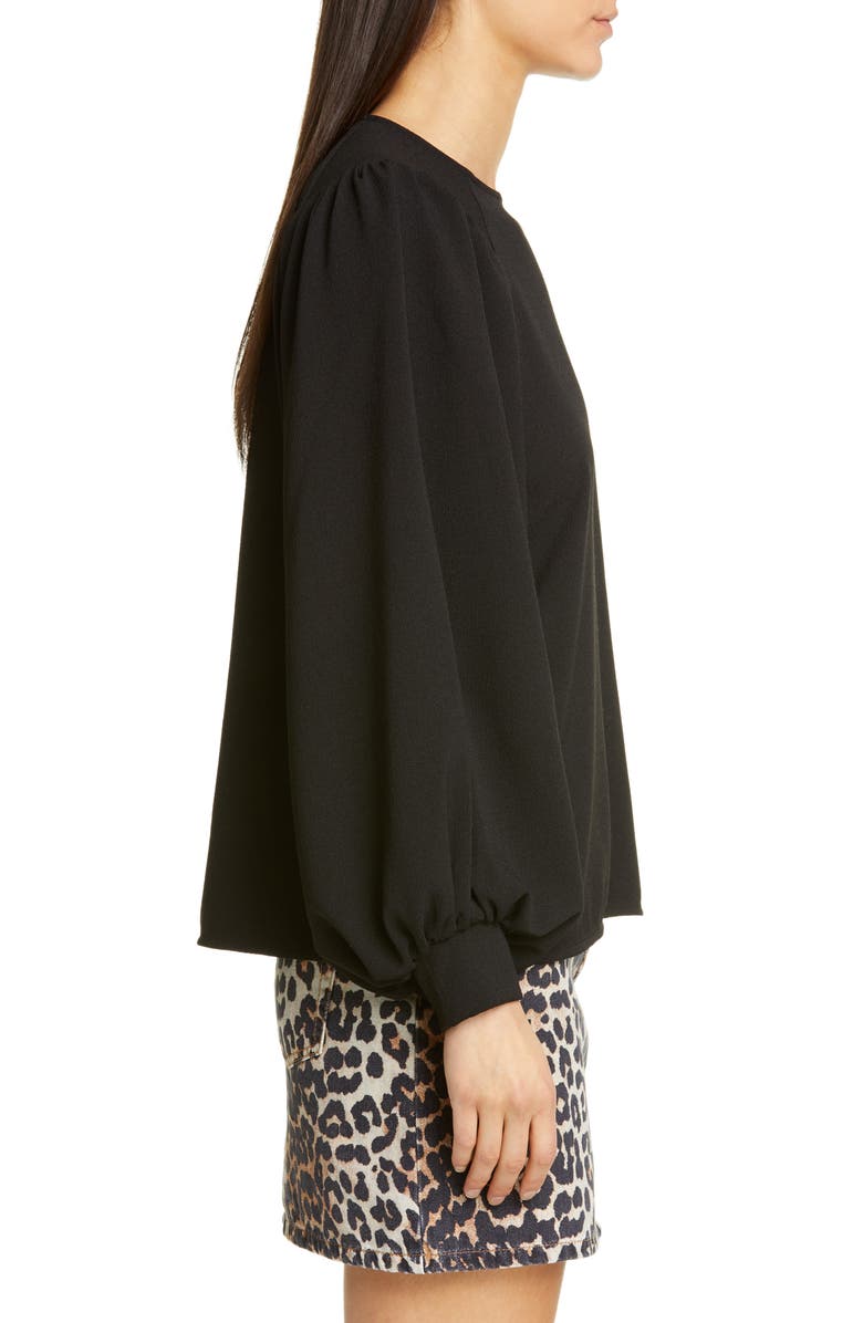 Ganni Heavy Crepe Blouse, Alternate, color,