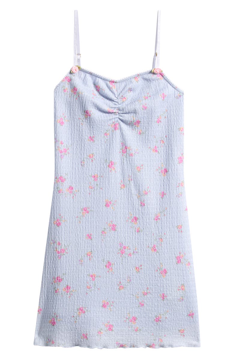 LoveShackFancy Kids' Langer Ditsy Floral Dress, Main, color, Periwinkle Moon