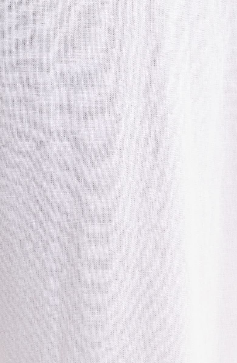 Eileen Fisher Straight Leg Linen Pants, Alternate, color, White
