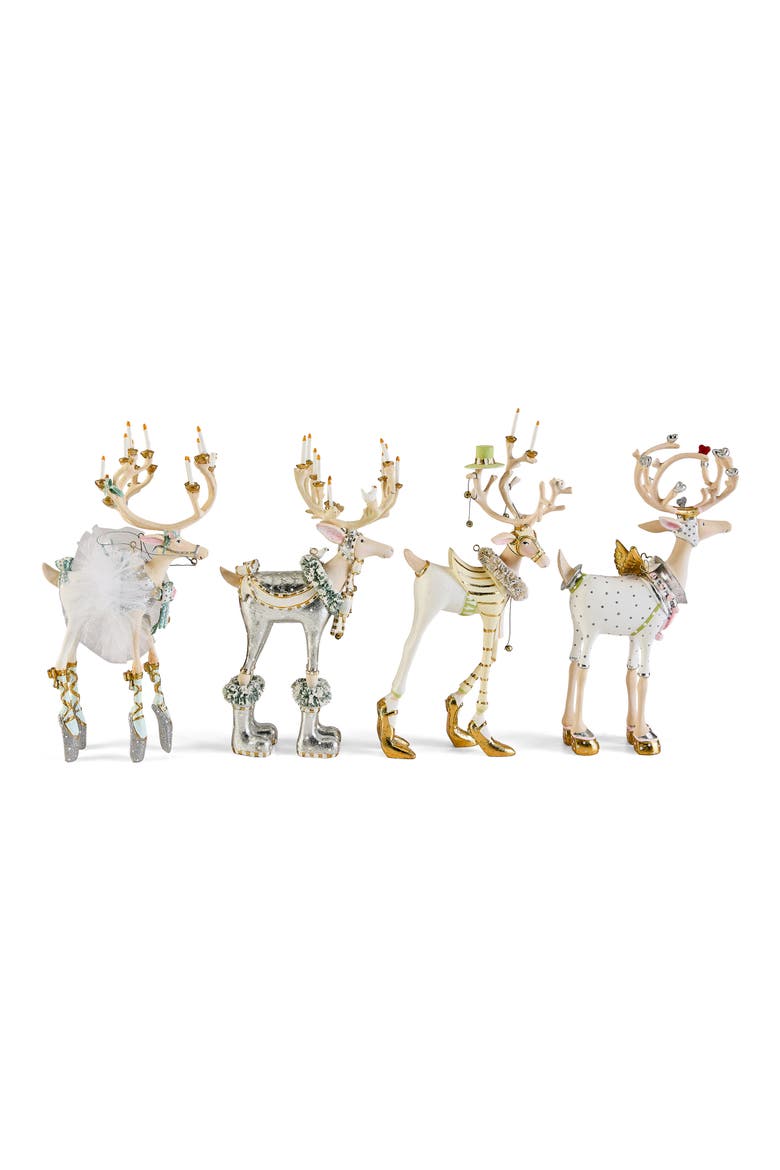 Patience Brewster Moonbeam Reindeer Ornaments, Alternate, color, MULTI