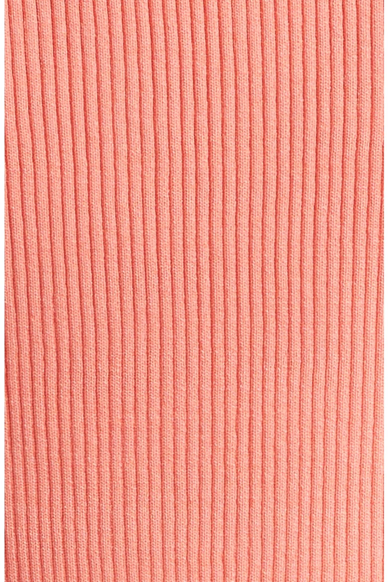 Casey Ring Detail Rib Sweater Vest, Alternate, color, CORAL