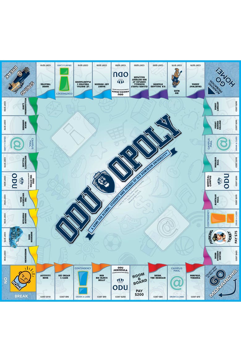Odu Opoly Board Game, Alternate, color, Multicolored