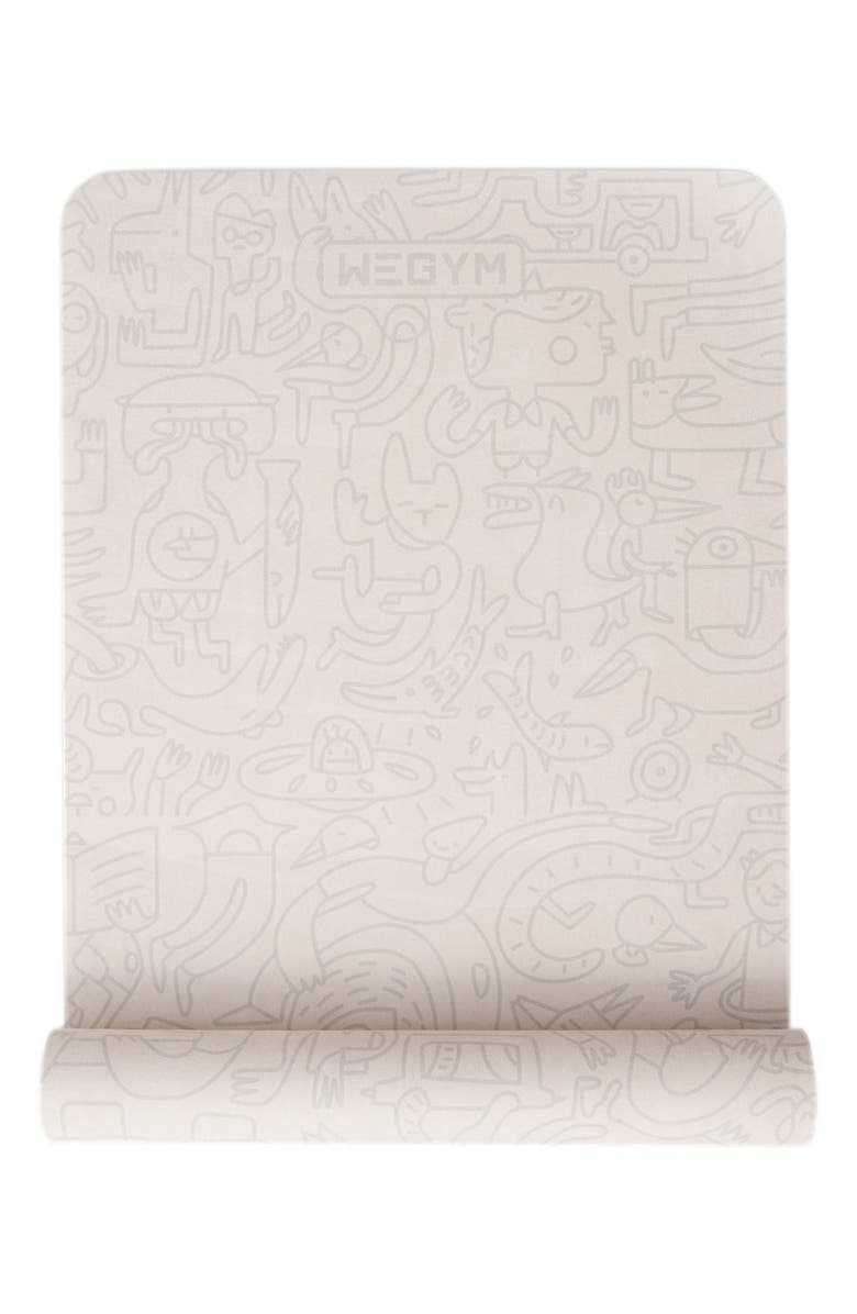 WeGym Suede Mat, Main, color, Stone Graffiti