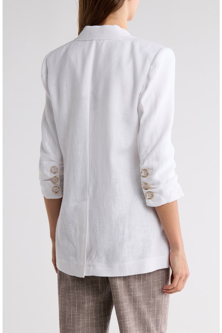 Gianni Double Breasted Blazer, Alternate, color, WHITE