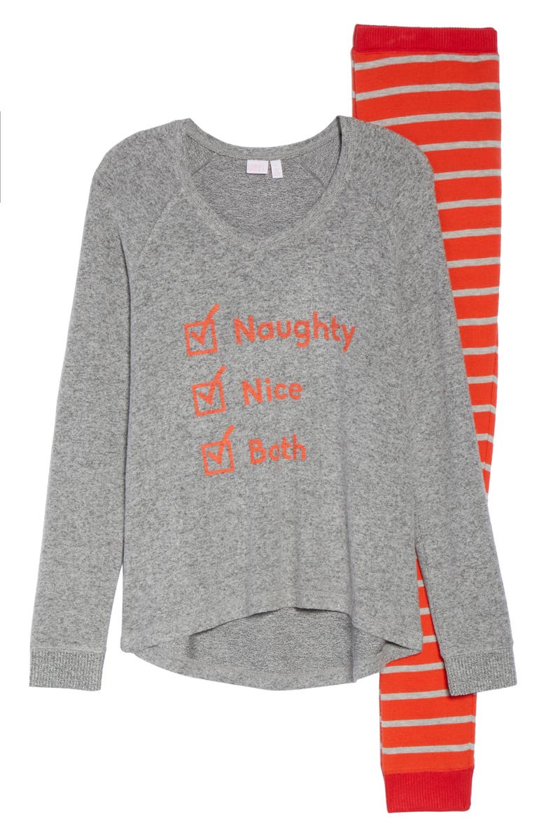 Make + Model Snow Day Graphic Pajamas, Alternate, color,