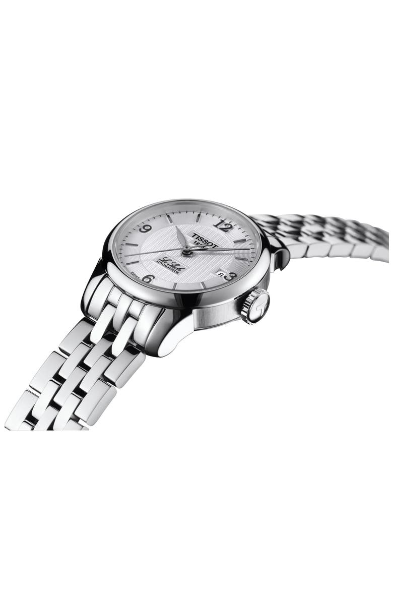 Le Locle Automatic Bracelet Watch, 25.3mm, Alternate, color, SILVER