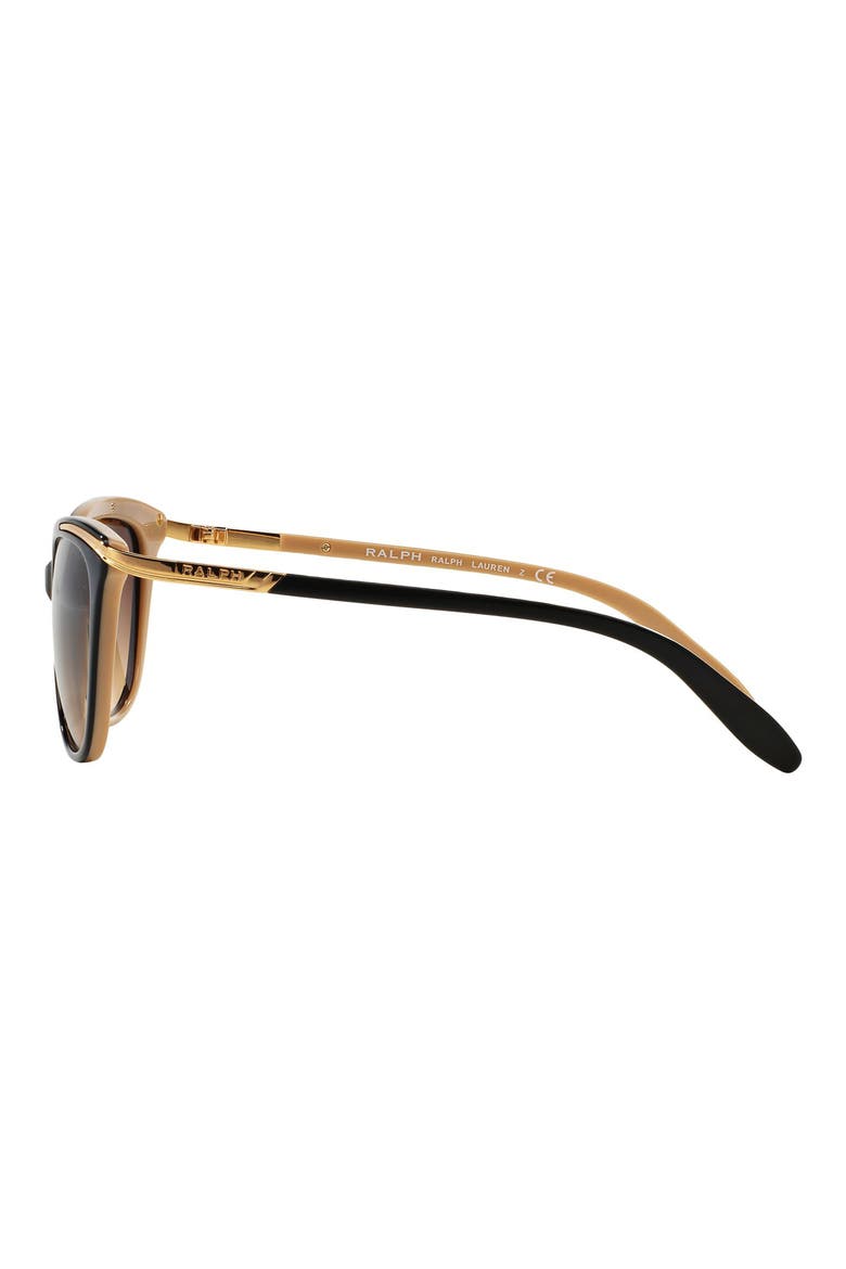 54mm Gradient Cat Eye Sunglasses, Alternate, color, BLACKTAN
