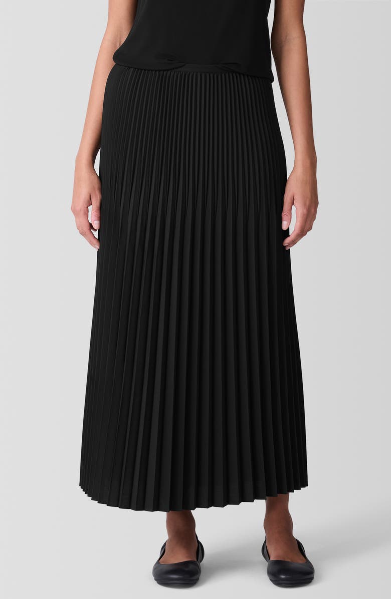 Eileen Fisher Pleated Midi Skirt, Main, color, 