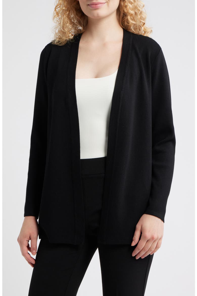 Newport Kissing Front Cardigan, Main, color, ANNE BLACK