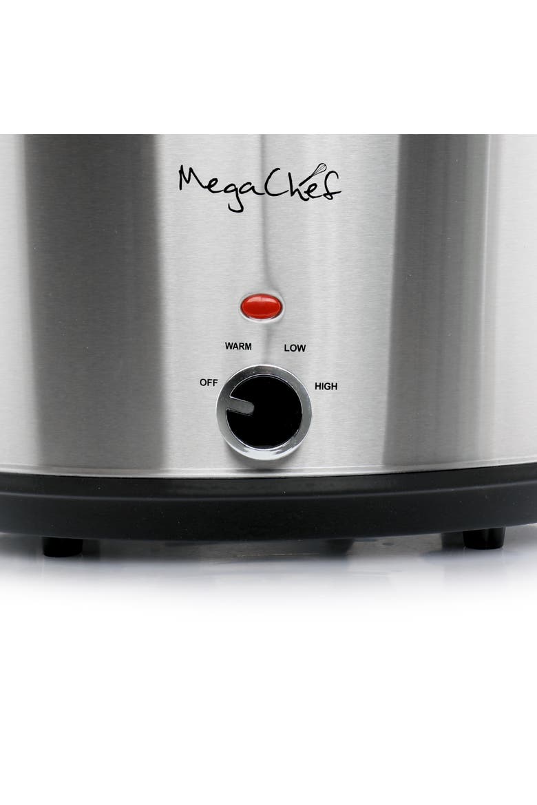 8 Quart Slow Cooker with Bonus Mini 0.6 Quart Warmer, Alternate, color, Grey