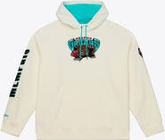 Mitchell & Ness Men's Mitchell & Ness Cream Memphis Grizzlies Hardwood Classics Chainstitch Premium Fleece Hoodie