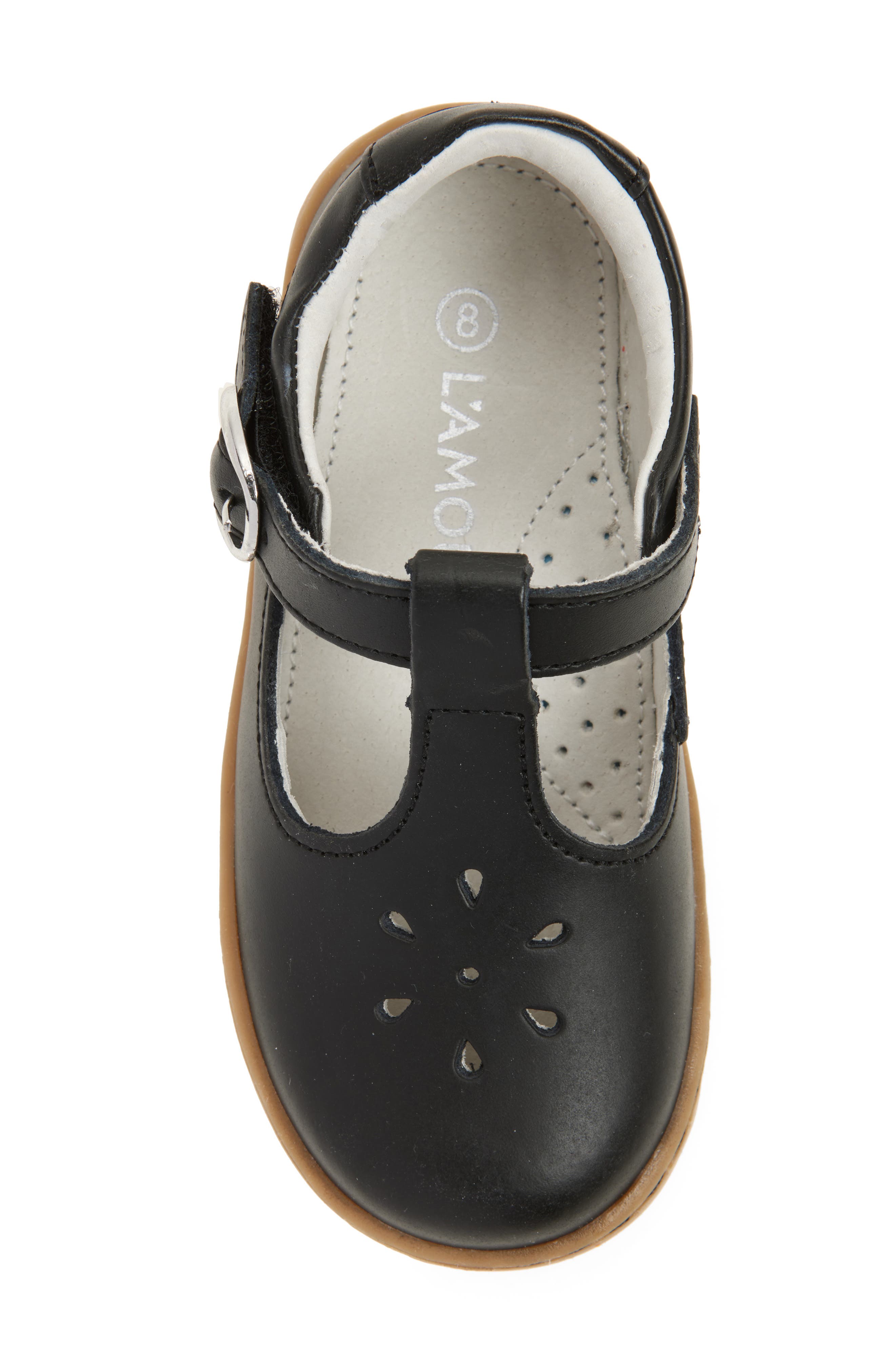 L'AMOUR Chelsea T-Strap Shoe, Alternate, color, Black