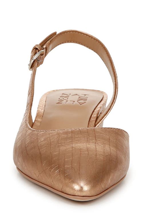 Naturalizer Banks Slingbacks In Gold
