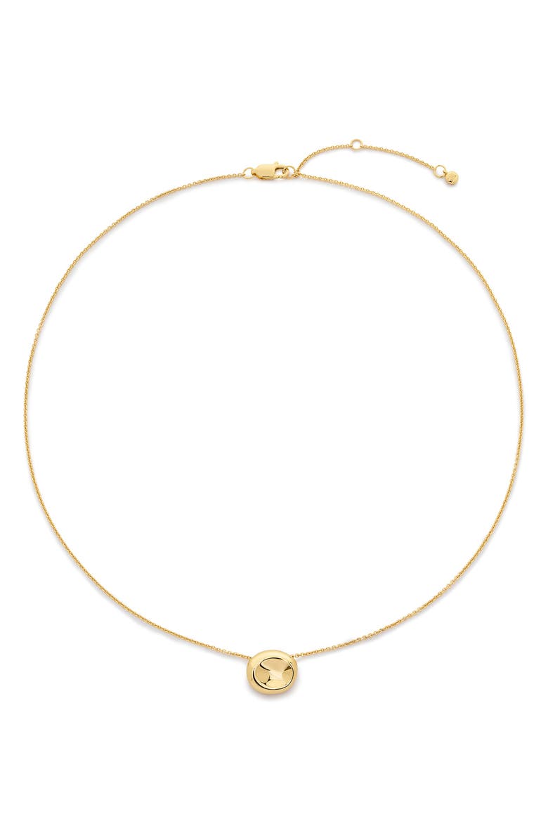 Monica Vinader Aria Pendant Necklace, Main, color, 18K Gold Vermeil