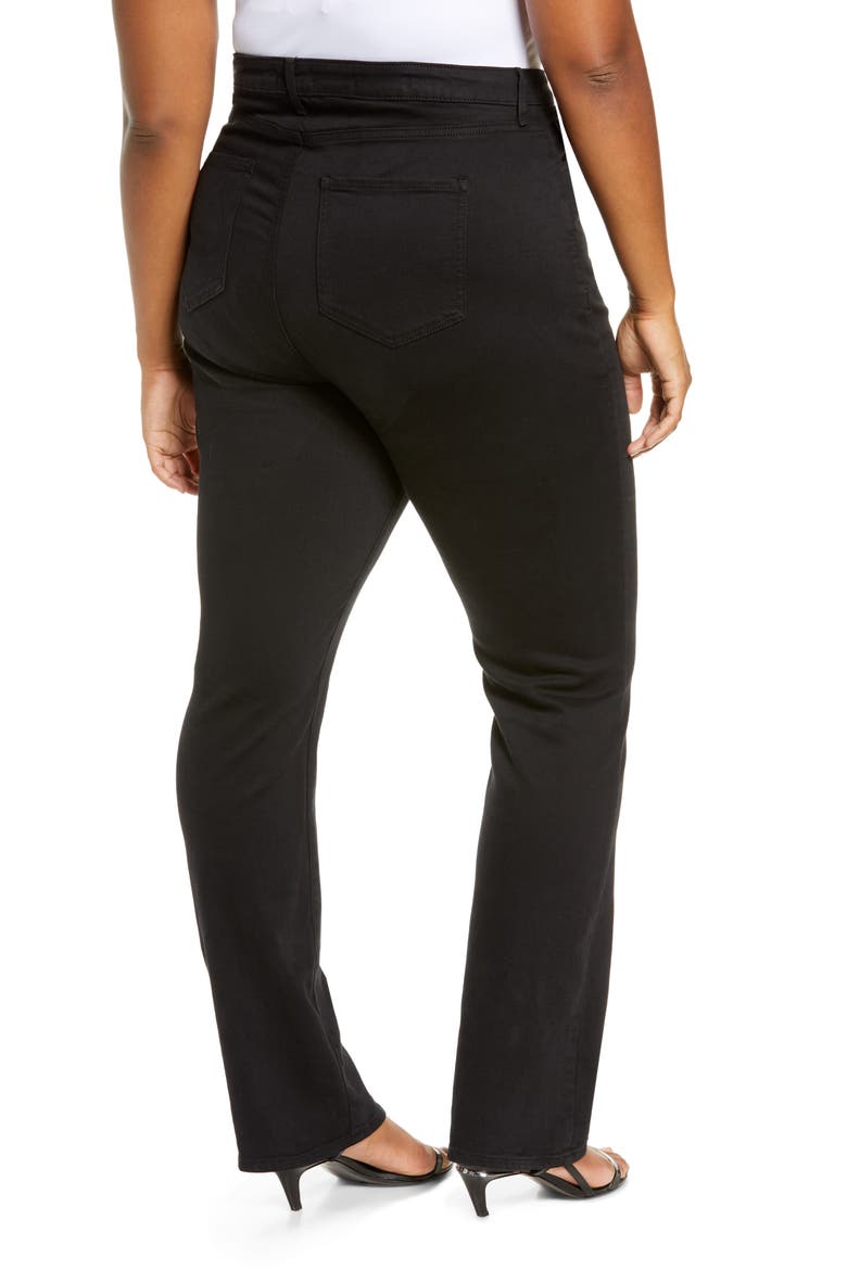 Slim Bootcut Jeans, Alternate, color, BLACK