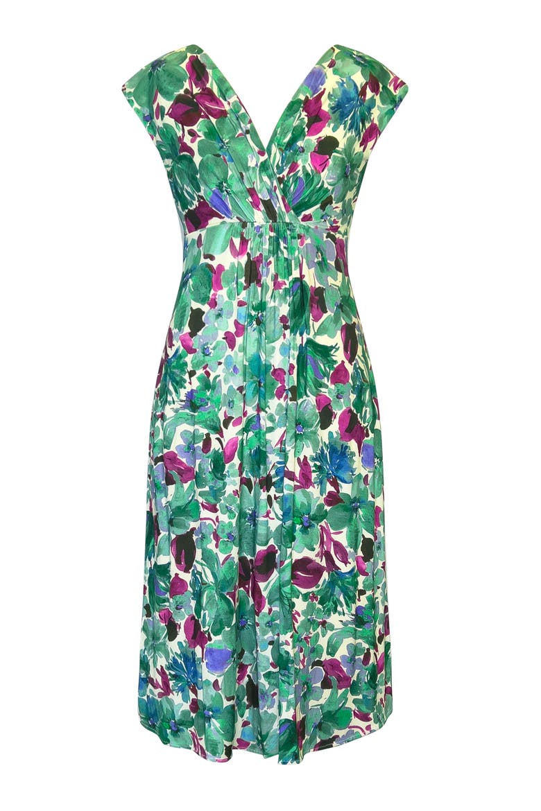 Sara Midi Dress, Alternate, color, Paradise Green