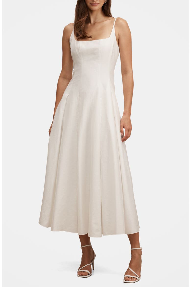 Emery Panel Midi Sundress, Alternate, color, PORCELAIN