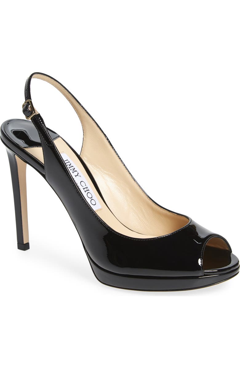 Jimmy Choo Nova Patent Slingback Sandal, Main, color,