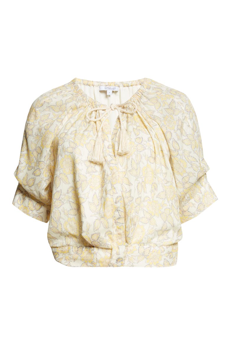 Suri Voile Top, Alternate, color, VALIASE YELLOW FLORAL