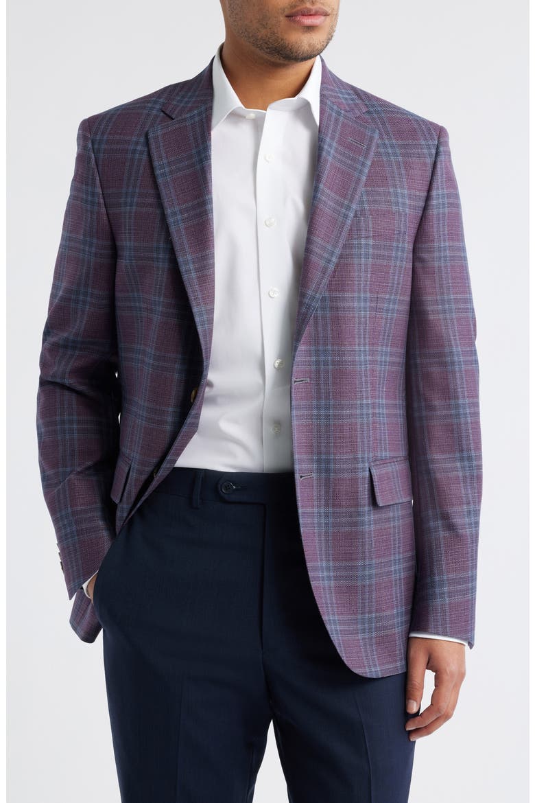 Flynn Classic Sport Coat, Main, color, PURPLE