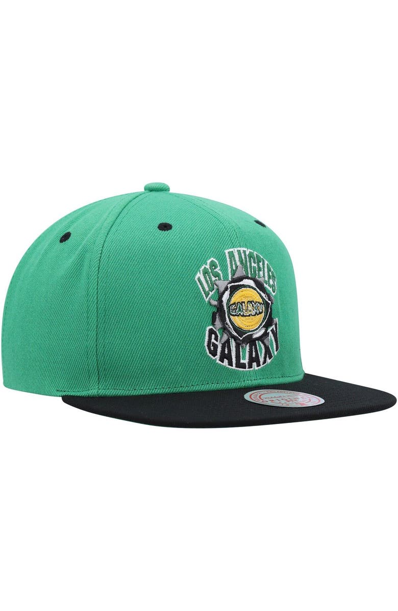 Mitchell & Ness Men's Mitchell & Ness Green LA Galaxy Breakthrough Snapback Hat, Alternate, color, Green