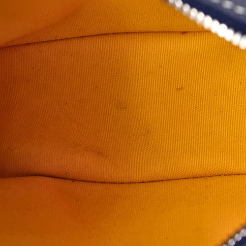 Pre-owned Goyard Goyard Hirondelle Shoulder Bag Coated Canvas And Leather In Orange